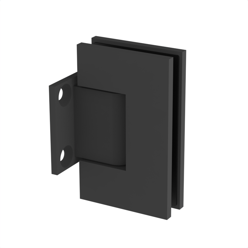GGH Shower Hinge - Square Regular Duty - Wall Mount, Short Back Plate