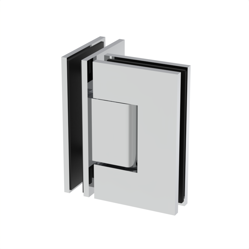 GGH Shower Hinge - Square Regular Duty - Glass to Glass 90°