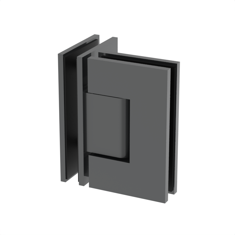 GGH Shower Hinge - Square Regular Duty - Glass to Glass 90°