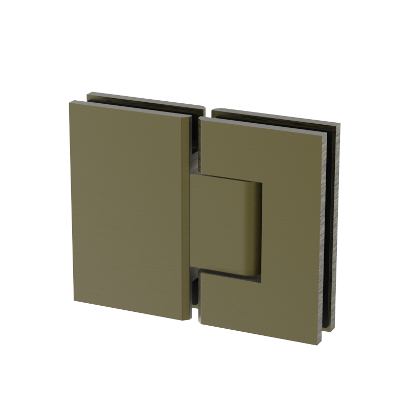 [JEN180] JENNIFER Series GGH Shower Hinge - Square Regular Duty - Glass Mount 180°