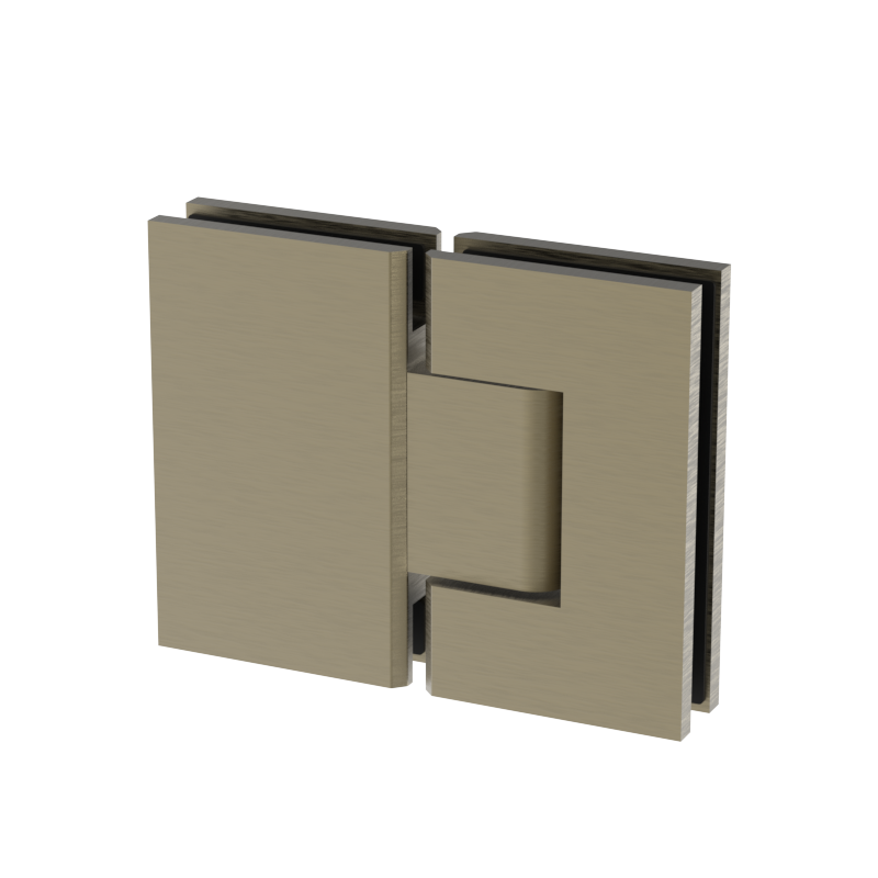 [JEN180] JENNIFER Series GGH Shower Hinge - Square Regular Duty - Glass Mount 180°