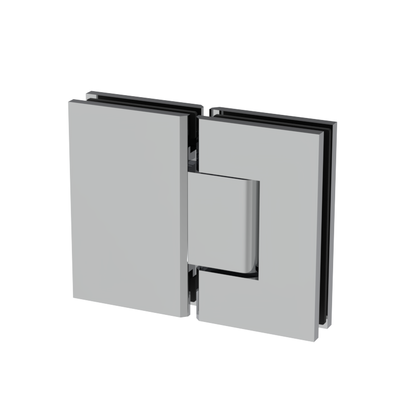 [JEN180] JENNIFER Series GGH Shower Hinge - Square Regular Duty - Glass Mount 180°