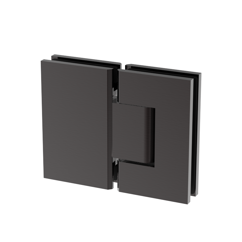 [JEN180] JENNIFER Series GGH Shower Hinge - Square Regular Duty - Glass Mount 180°
