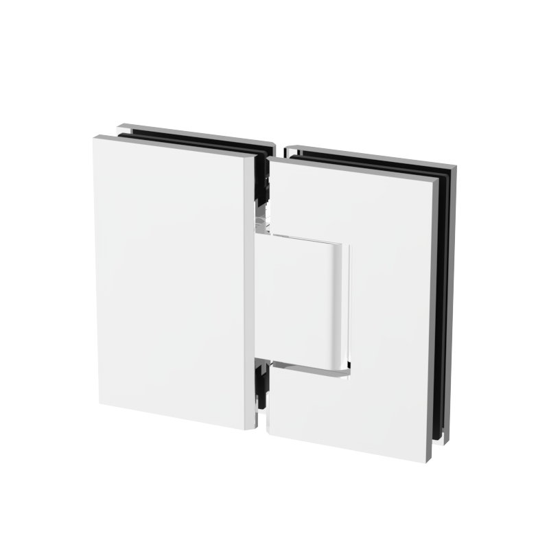 [JEN180] JENNIFER Series GGH Shower Hinge - Square Regular Duty - Glass Mount 180°