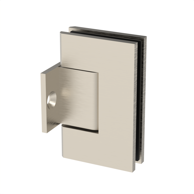 GGH Shower Hinge - Square Regular Duty - Wall Mount, Pony Plate