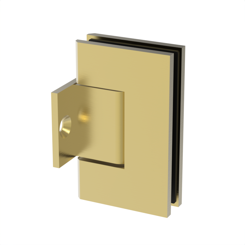 GGH Shower Hinge - Square Regular Duty - Wall Mount, Pony Plate