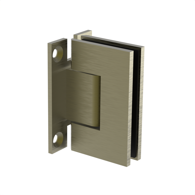 GGH Shower Hinge - Square Regular Duty - Wall Mount, H Plate