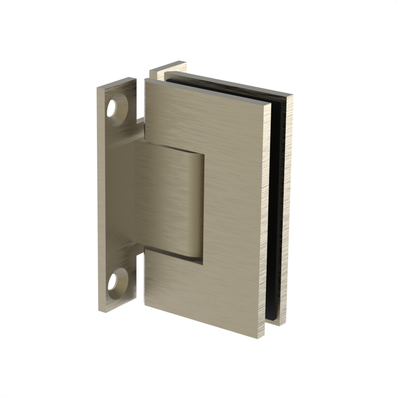GGH Shower Hinge - Square Regular Duty - Wall Mount, H Plate