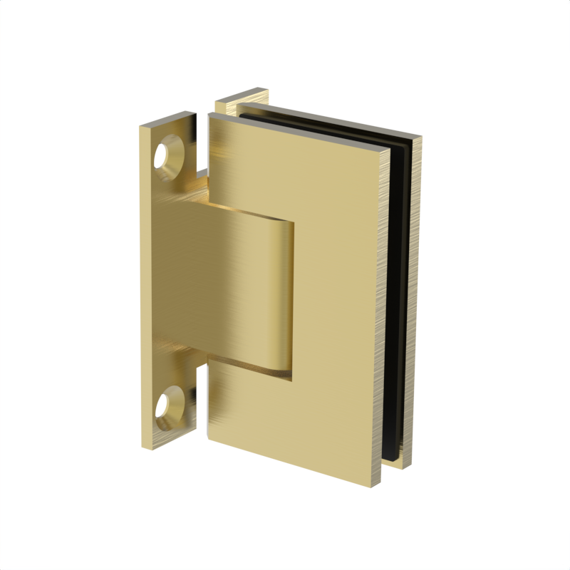 GGH Shower Hinge - Square Regular Duty - Wall Mount, H Plate