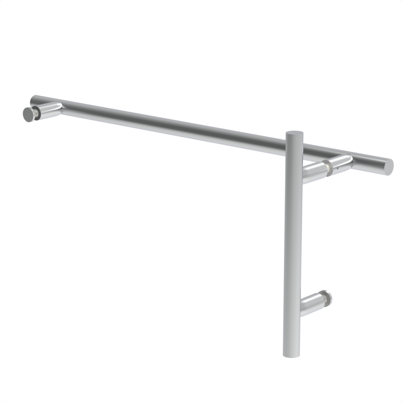 GGH Shower Handle/Towel Bar Combo - 6" X 18" - ladder Pull Style