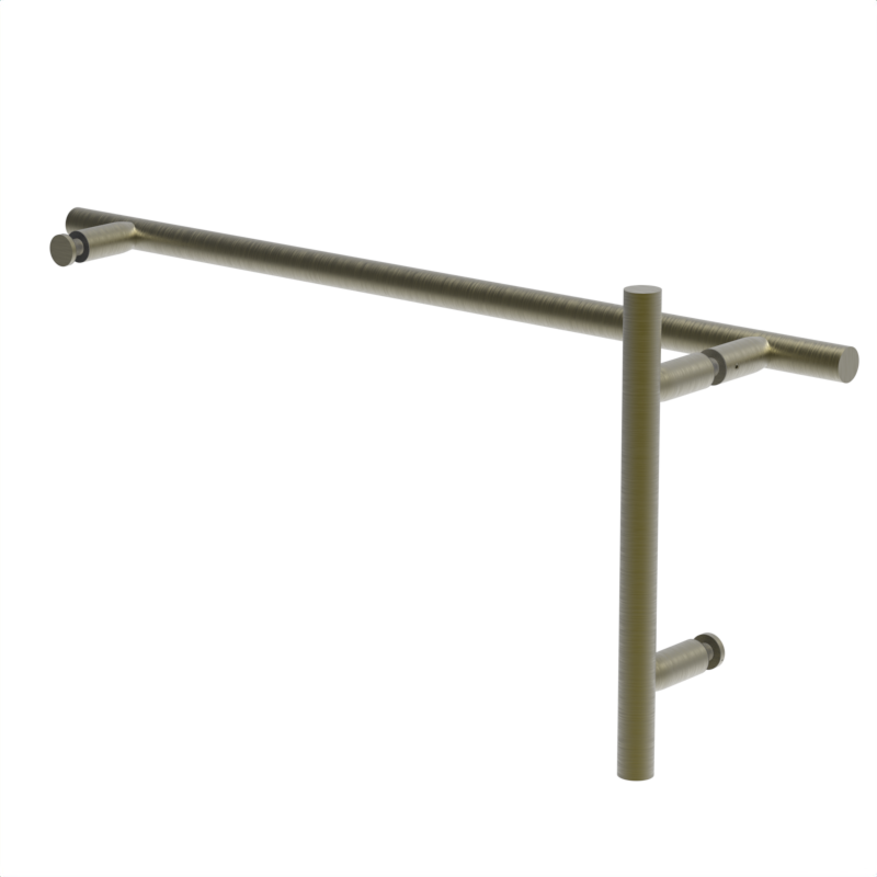 GGH Shower Handle/Towel Bar Combo - 6" X 18" - ladder Pull Style