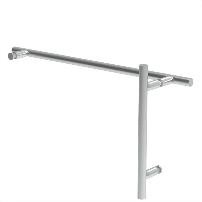 GGH Shower Handle/Towel Bar Combo - 8" x 18" - Ladder Pull Style