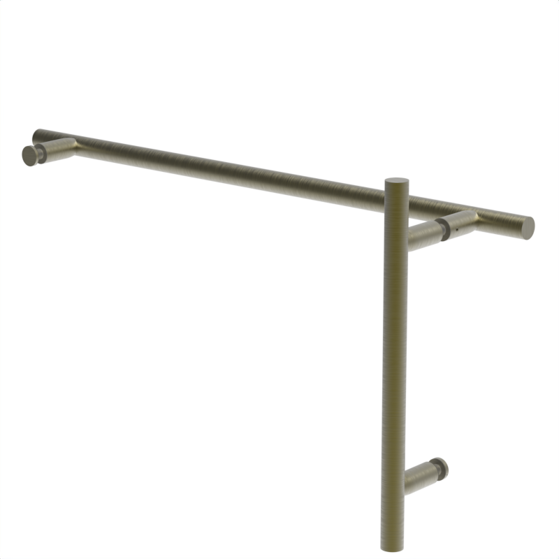 GGH Shower Handle/Towel Bar Combo - 8" x 18" - Ladder Pull Style