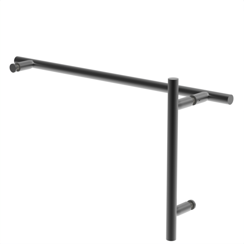 GGH Shower Handle/Towel Bar Combo - 8" x 18" - Ladder Pull Style