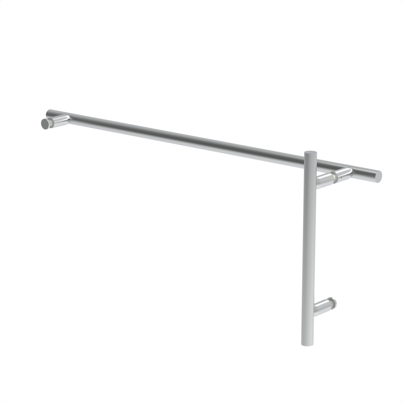 GGH Shower Handle/Towel Bar Combo - 8" x 24" - Ladder Pull Style