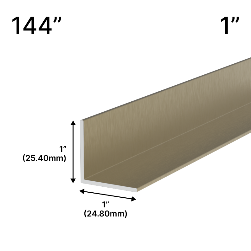GGH Mirror L-Channel - 1" Profile - 144" Length