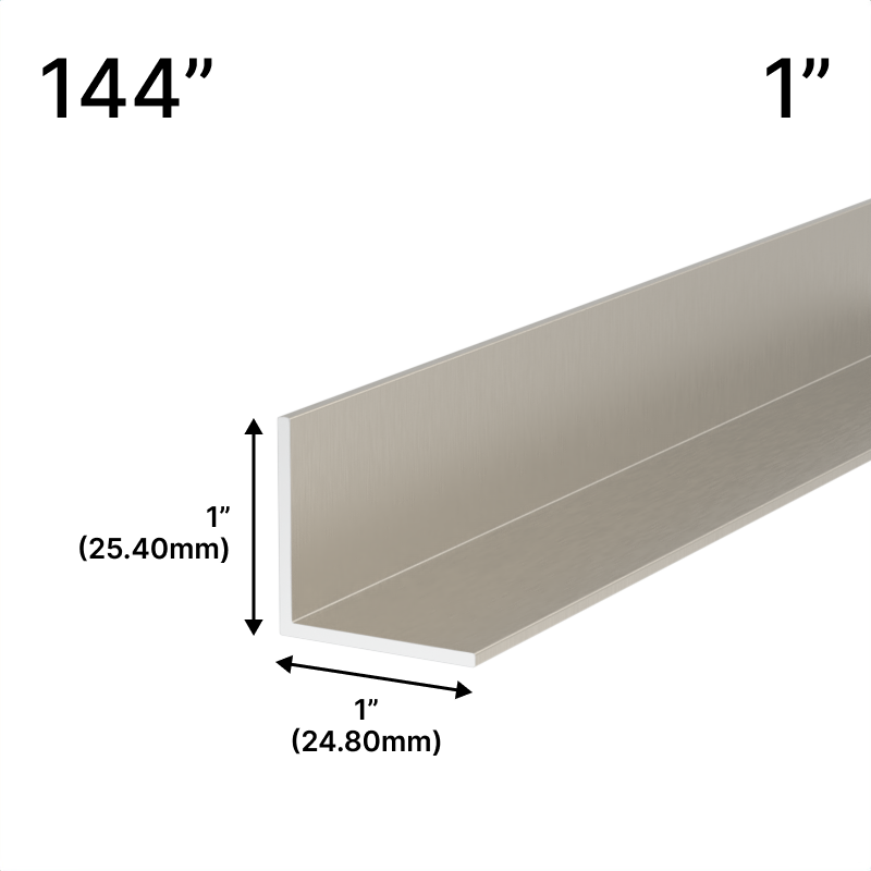 GGH Mirror L-Channel - 1" Profile - 144" Length