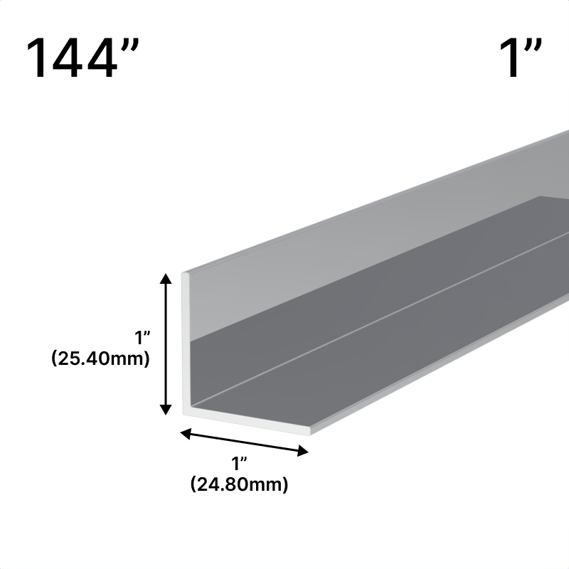 GGH Mirror L-Channel - 1" Profile - 144" Length