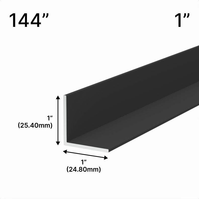 GGH Mirror L-Channel - 1" Profile - 144" Length