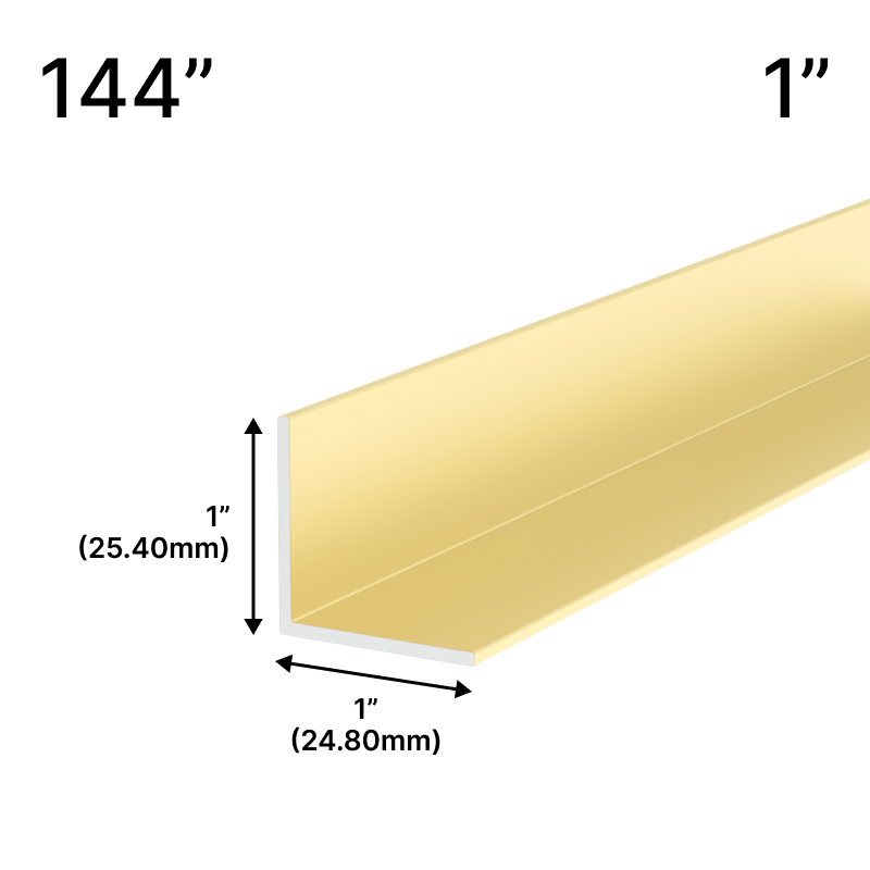 GGH Mirror L-Channel - 1" Profile - 144" Length