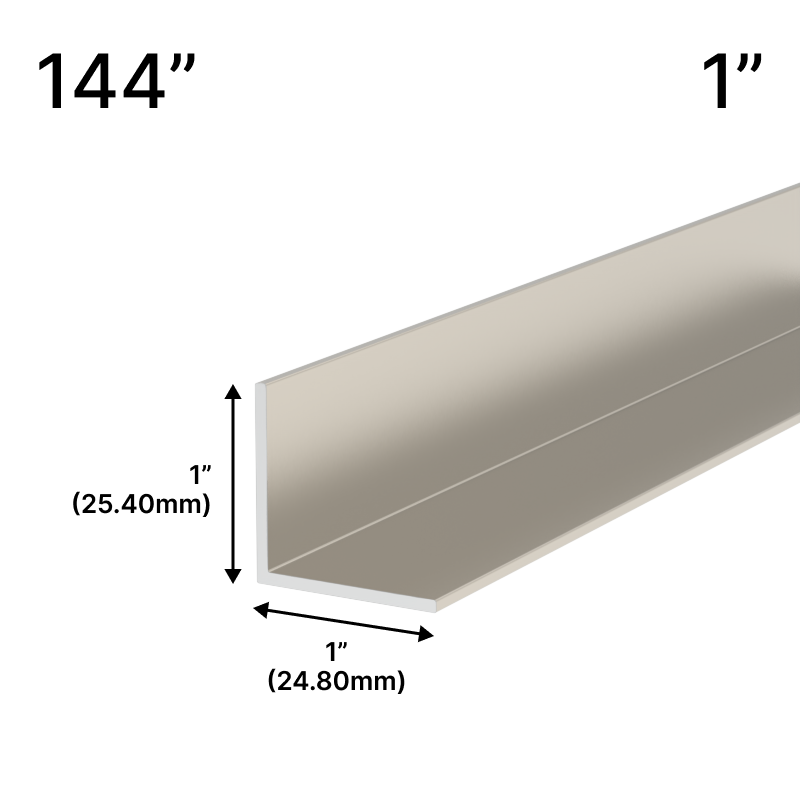 GGH Mirror L-Channel - 1" Profile - 144" Length