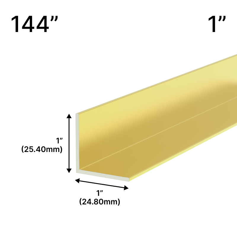 GGH Mirror L-Channel - 1" Profile - 144" Length
