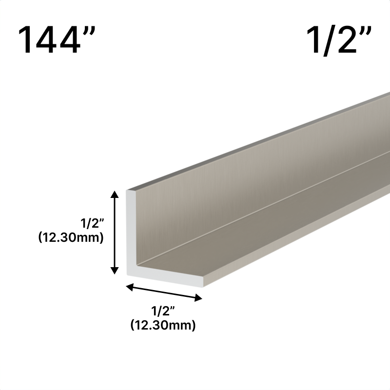 GGH Mirror L-Channel - 1/2" Profile - 144" Length