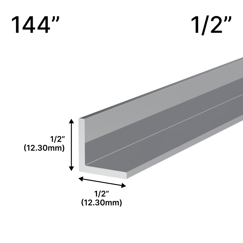 GGH Mirror L-Channel - 1/2" Profile - 144" Length