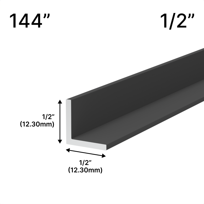 GGH Mirror L-Channel - 1/2" Profile - 144" Length