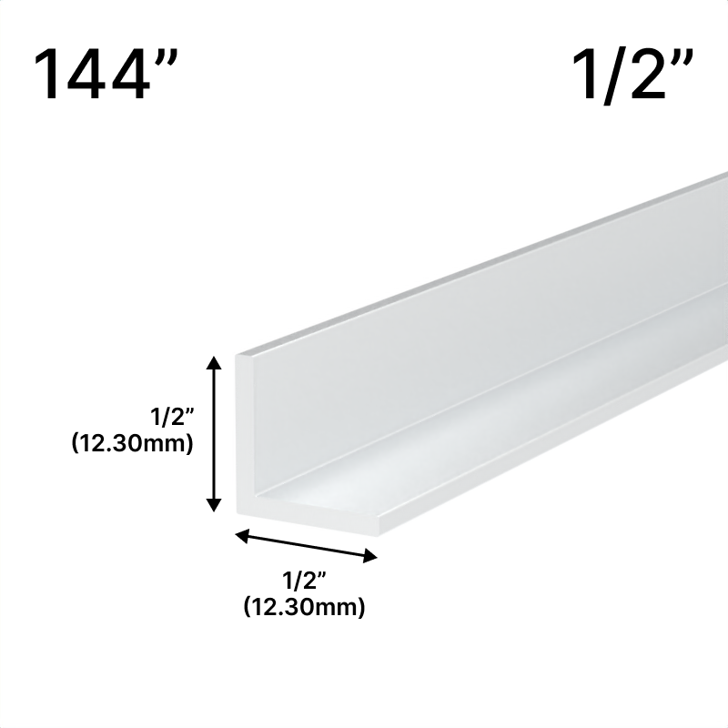 GGH Mirror L-Channel - 1/2" Profile - 144" Length