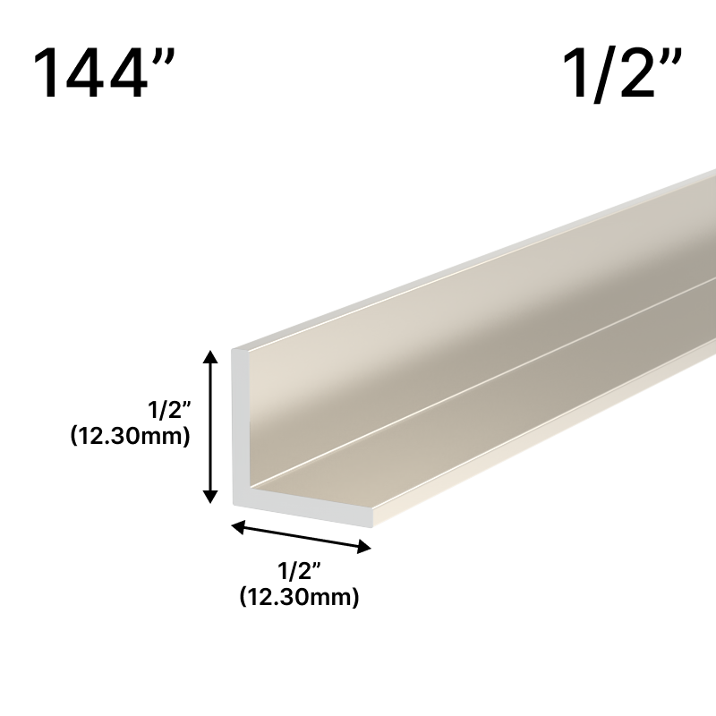 GGH Mirror L-Channel - 1/2" Profile - 144" Length