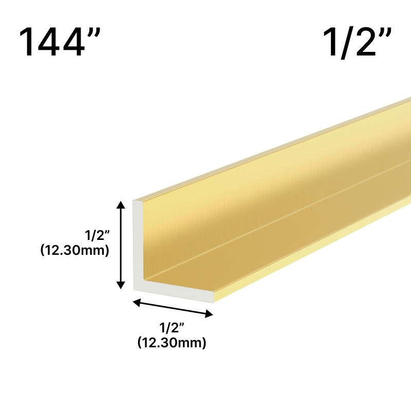 GGH Mirror L-Channel - 1/2" Profile - 144" Length