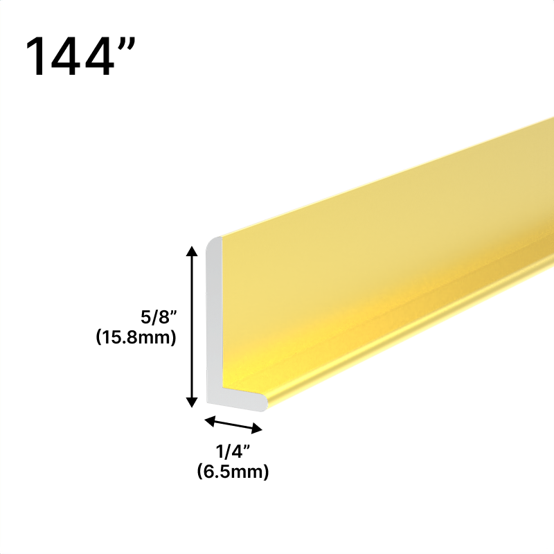 GGH Mirror L & J Channels - 5/8" - 144" Length