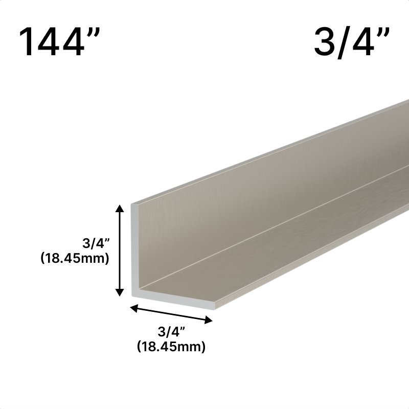 GGH Mirror L-Channel - 3/4" Profile - 144" Length