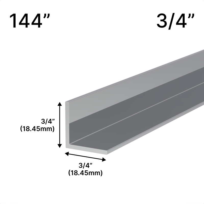 GGH Mirror L-Channel - 3/4" Profile - 144" Length