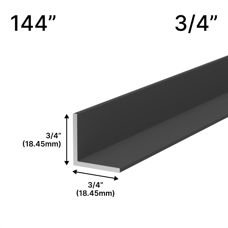 GGH Mirror L-Channel - 3/4" Profile - 144" Length
