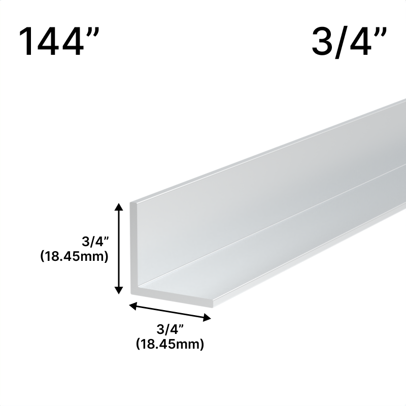 GGH Mirror L-Channel - 3/4" Profile - 144" Length