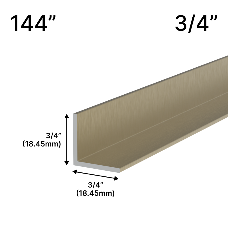 GGH Mirror L-Channel - 3/4" Profile - 144" Length