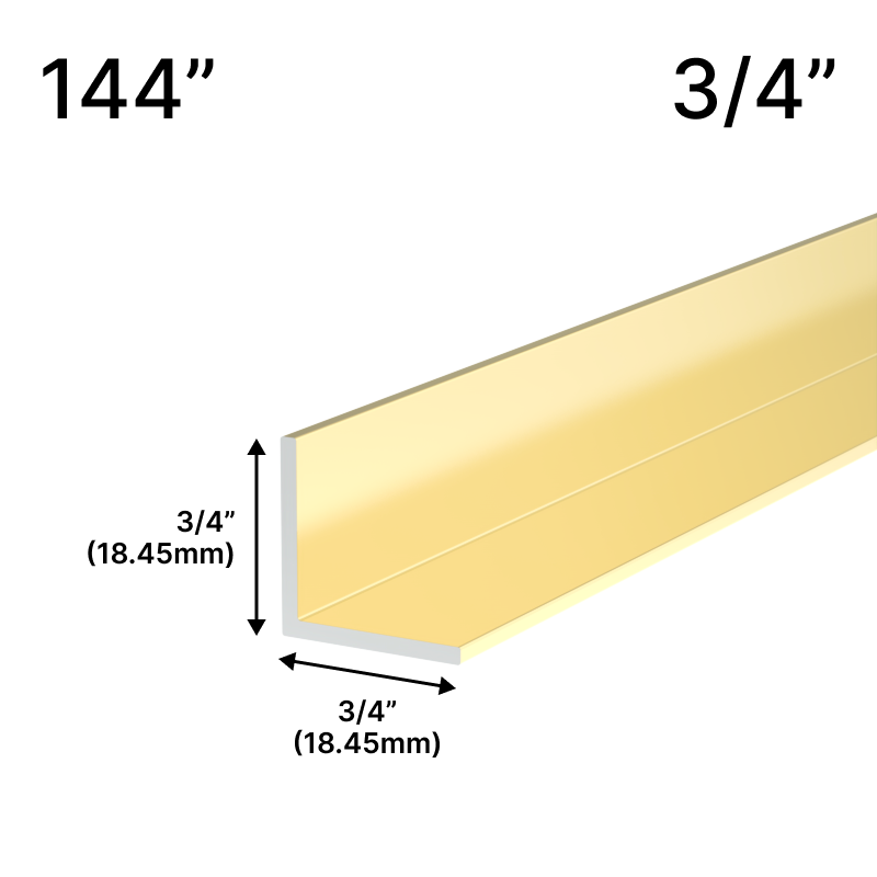 GGH Mirror L-Channel - 3/4" Profile - 144" Length