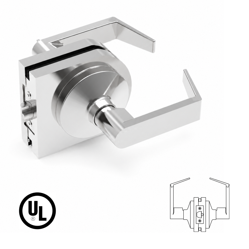 GGH Affordable Center Lock - Lever & Latch Lock for Passage