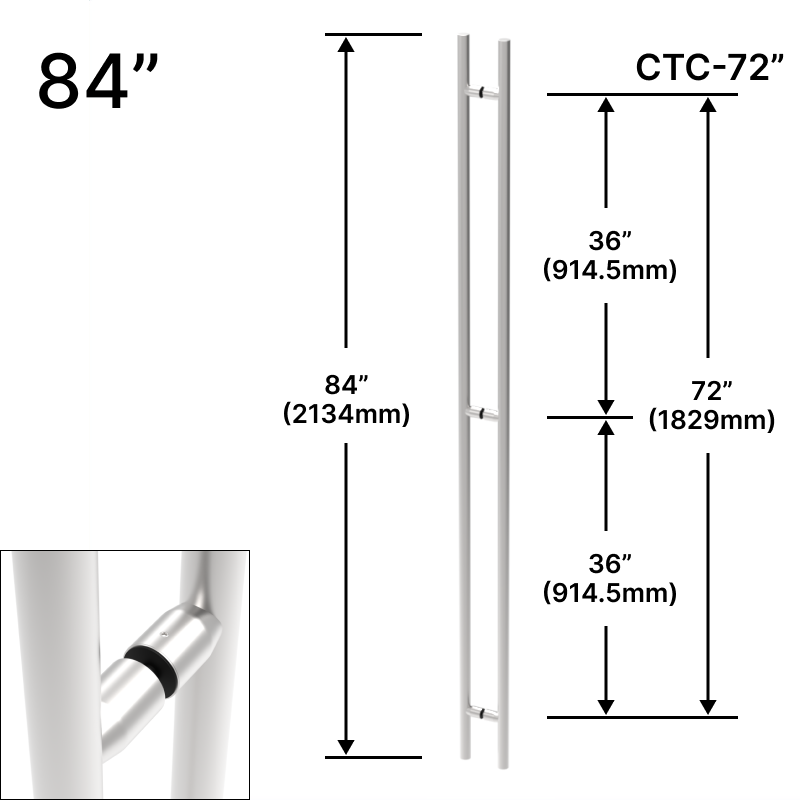 [LP84] GGH Ladder Pull - 84" (72" CTC) - B2B