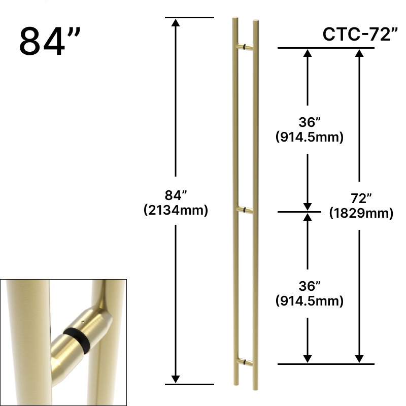 [LP84] GGH Ladder Pull - 84" (72" CTC) - B2B