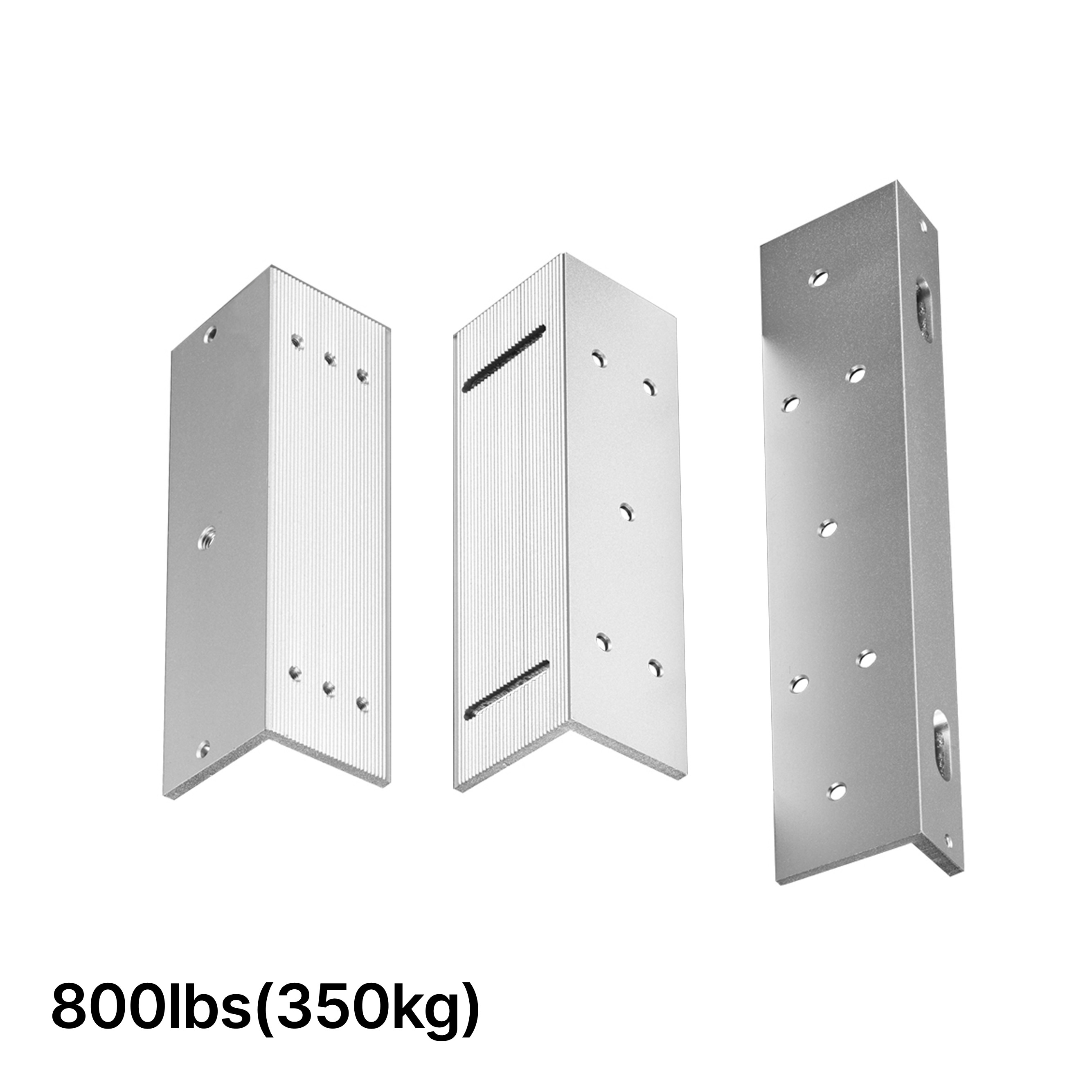 [MLBK800ZL] Brackets for Magnetic ZL type Locks - Single Door - Inward Opening - 350Kg (800lb)  Holding Force