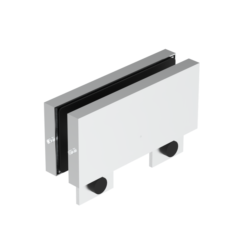GGH Patch Fittings - Panel Glass to Glass - Top Connector With Door Stopper
