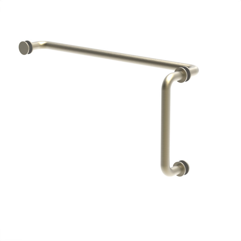 [R8X18] GGH Handle/Towel Bar Combo - 8" x 18" - Round/Tubular