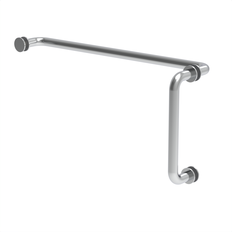 [R8X18] GGH Handle/Towel Bar Combo - 8" x 18" - Round/Tubular