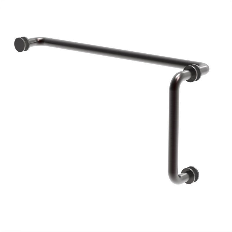 [R8X18] GGH Handle/Towel Bar Combo - 8" x 18" - Round/Tubular