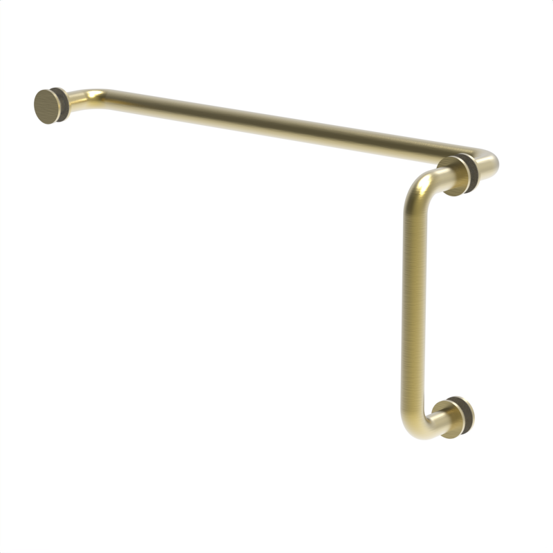 [R8X18] GGH Handle/Towel Bar Combo - 8" x 18" - Round/Tubular