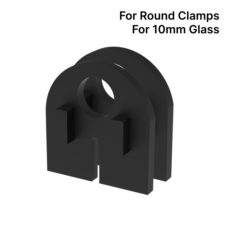 GGH Pair of Rubber Inserts for Round Railing Clamps - for 10mm Glass
