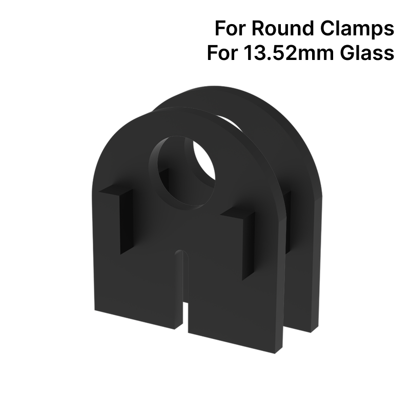 GGH Pair of Rubber Inserts for Round Railing Clamps - For 13.52mm Glass
